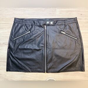 Wild Fable Faux Leather Mini Skirt